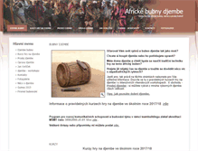Tablet Screenshot of djembe-africke-bubny.cz